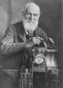 William Thomson, 1st Baron Kelvin (1824–1907), Belfast-born mathematical physicist and engineer.