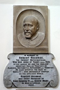 Robert Recorde (c. 1512 – 1558), a Welsh physician and mathematician.