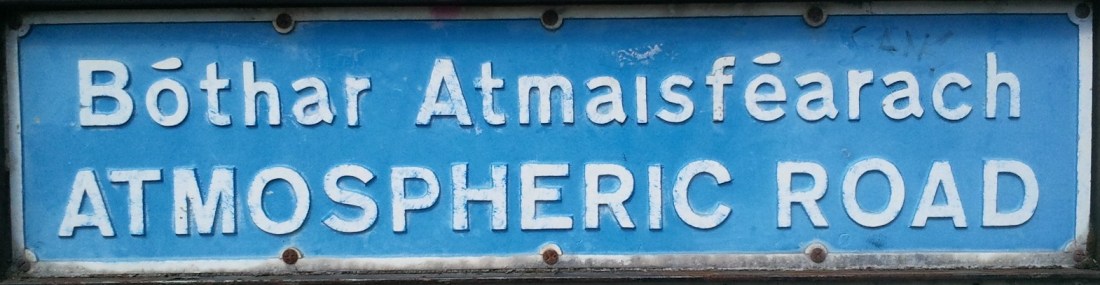 Road sign at location of the old Dalkey terminus.