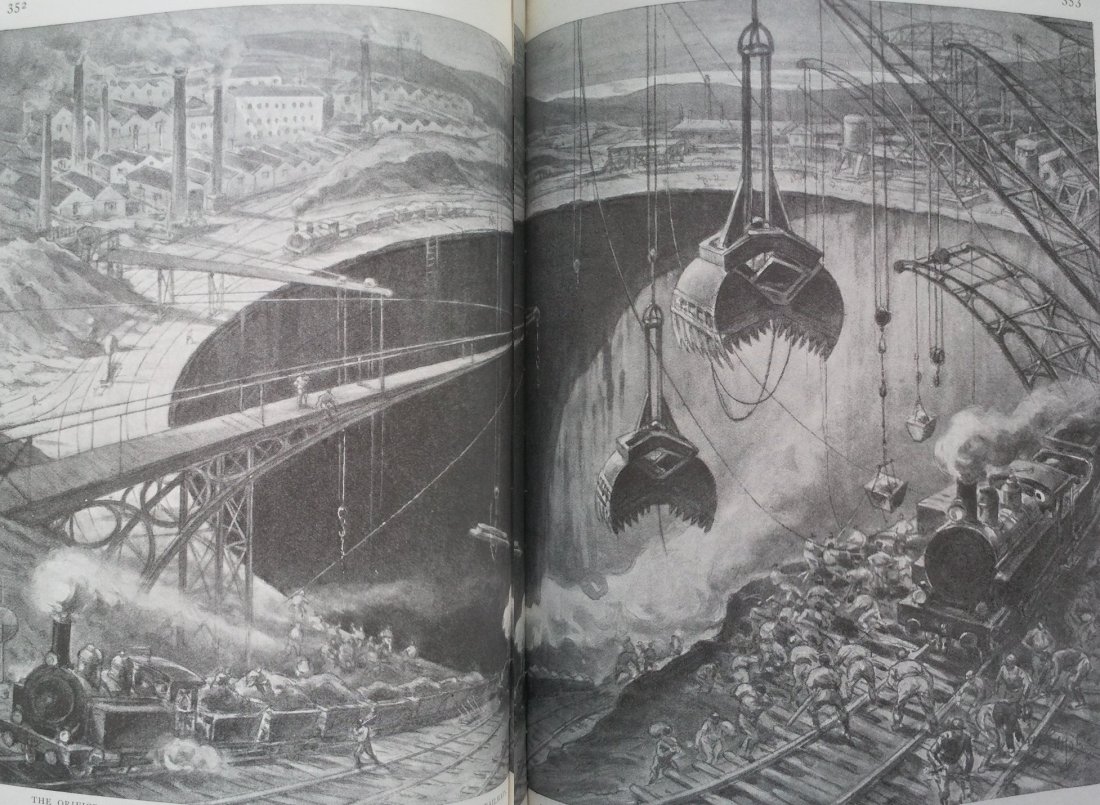 Image from The Strand Magazine, 1909: Camille Flammarion: A Hole through the Earth.