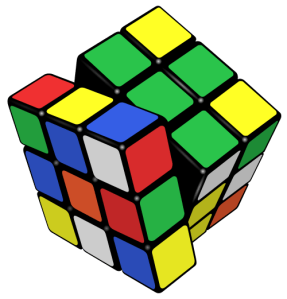 Rubik's Cube, invented in 1974 by Hungarian professor of architecture Ernő Rubik.