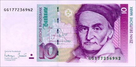 10 Deutschmark currency note