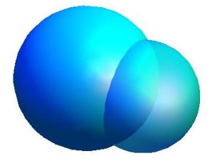 Computer-generated double bubble